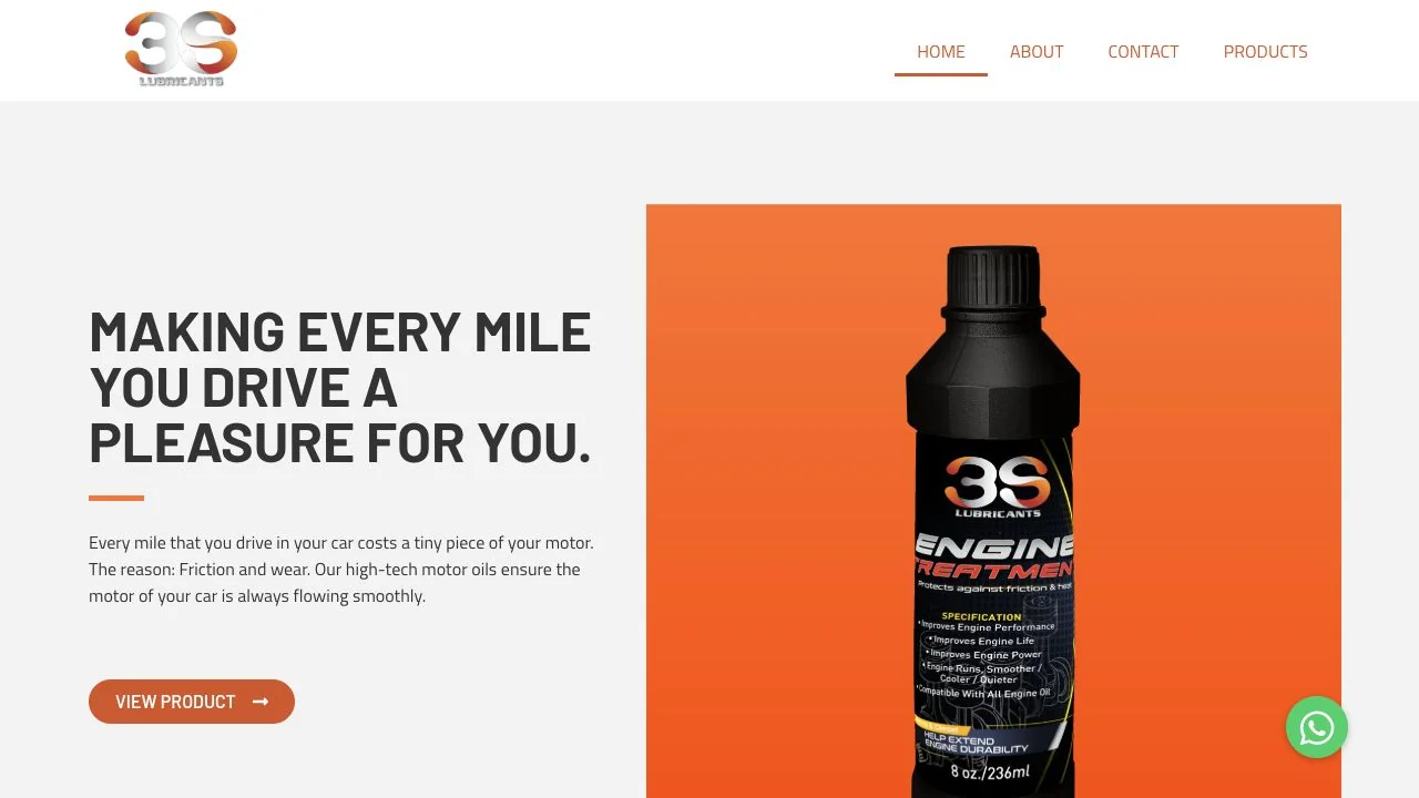 3S Lubricants website design