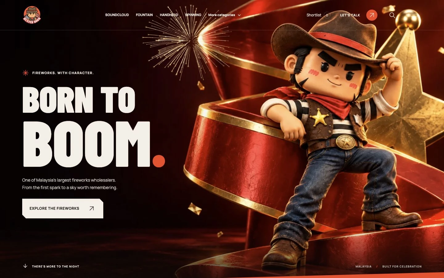 Hunter Boom website design