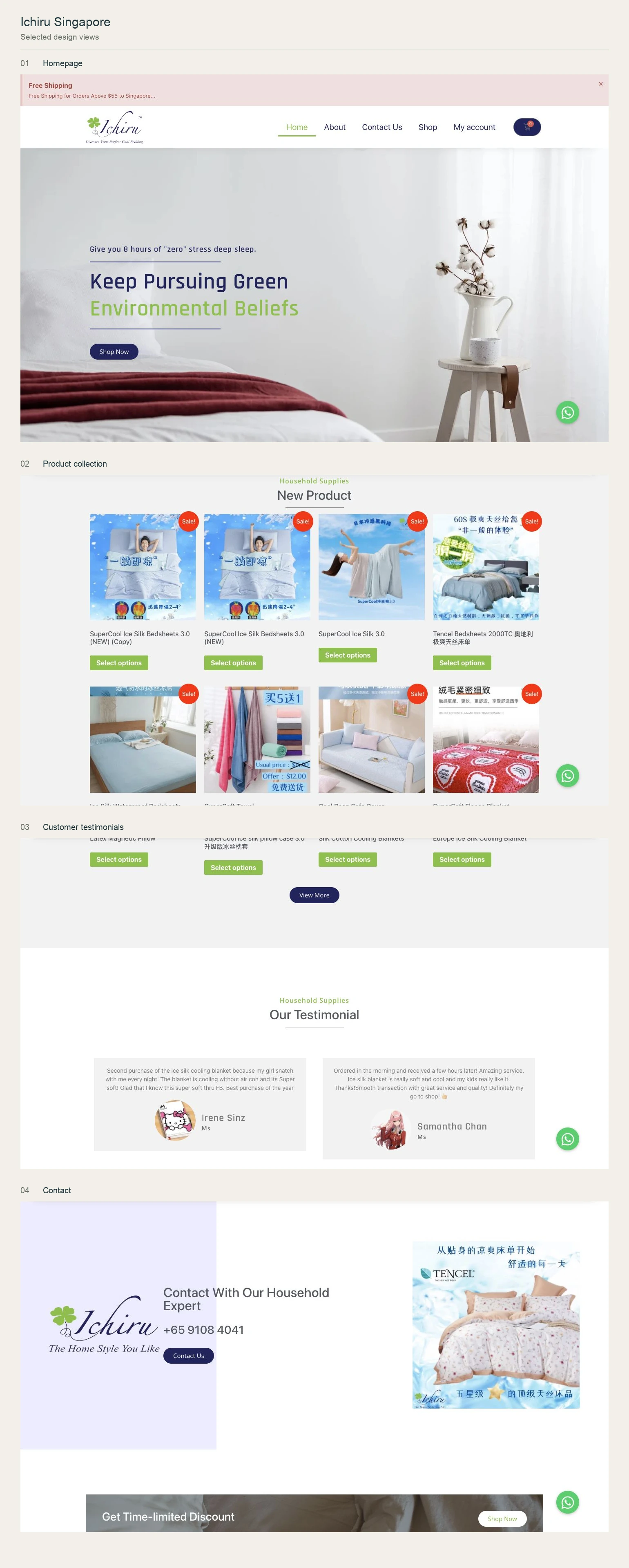Ichiru Singapore website design