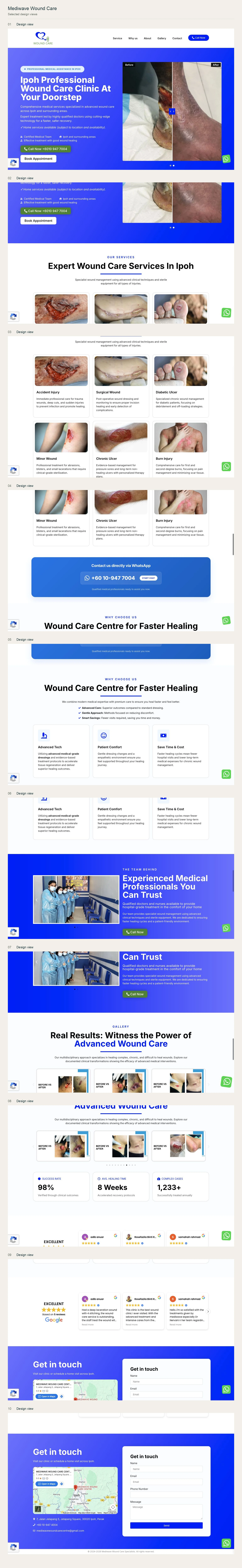 Mediwave Wound Care website design