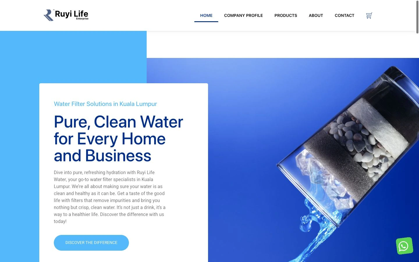 Ruyi Life Water website design