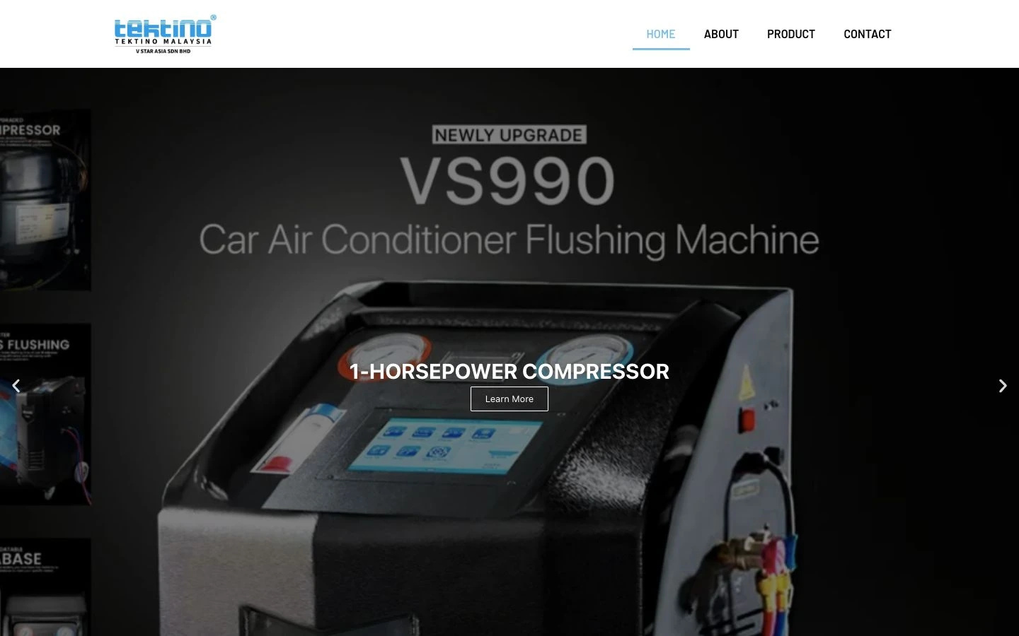 Tektino Malaysia website design